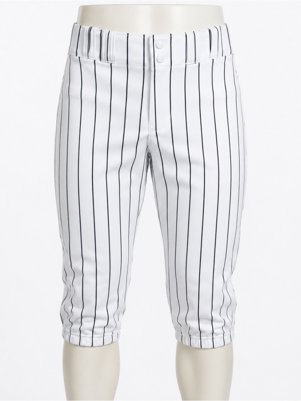Champro Adult Medium White Black Pinstripe Baseball Pants